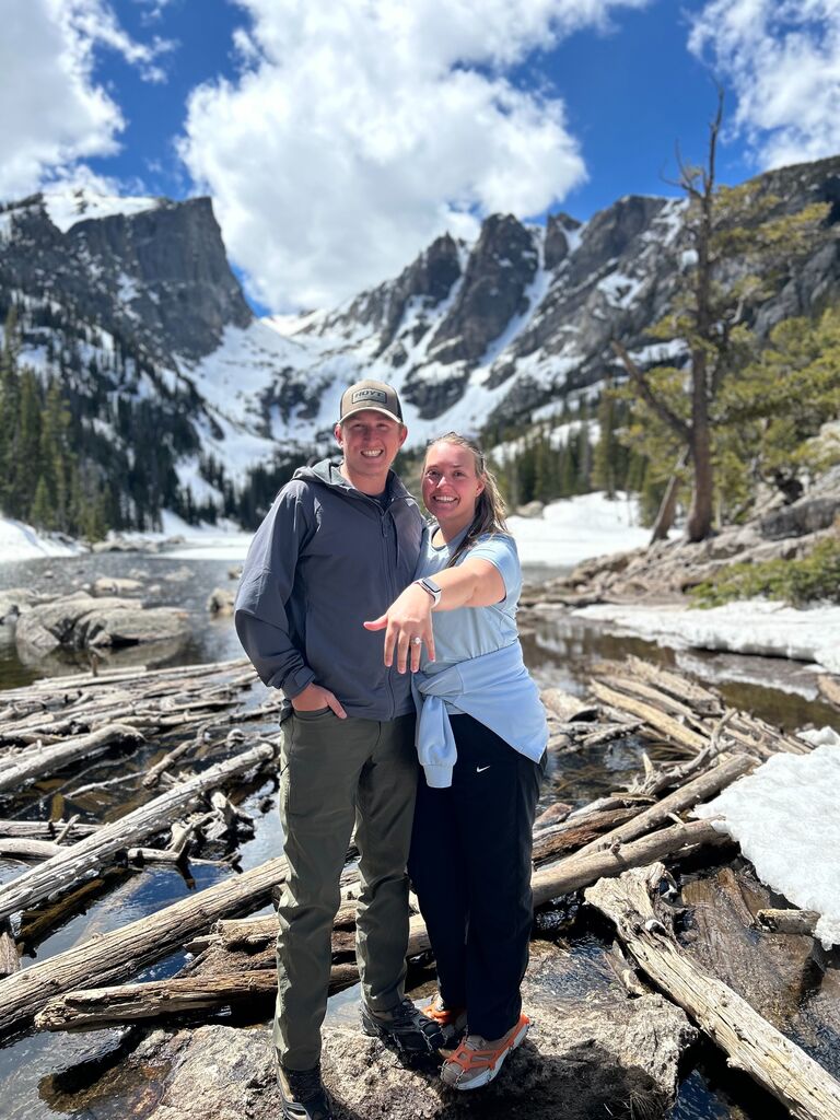 Estes Park, CO
We hiked to Dream Lake where I said, "YES"
