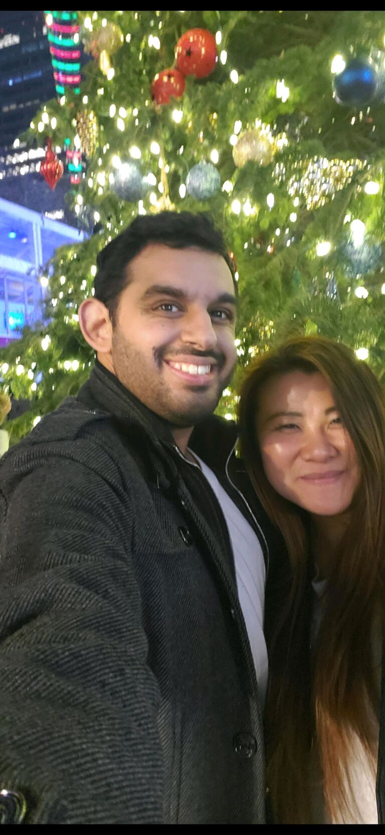 Obligatory Christmas photo. Even if we didn't buy anything at the Christmas Market, I think we both found a treasure that night