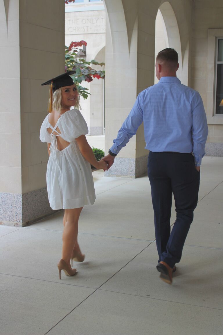 Dare gets her official St. John Fisher College graduation ceremony!