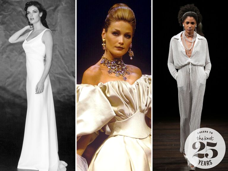 wedding dress trends over the past 25 years 