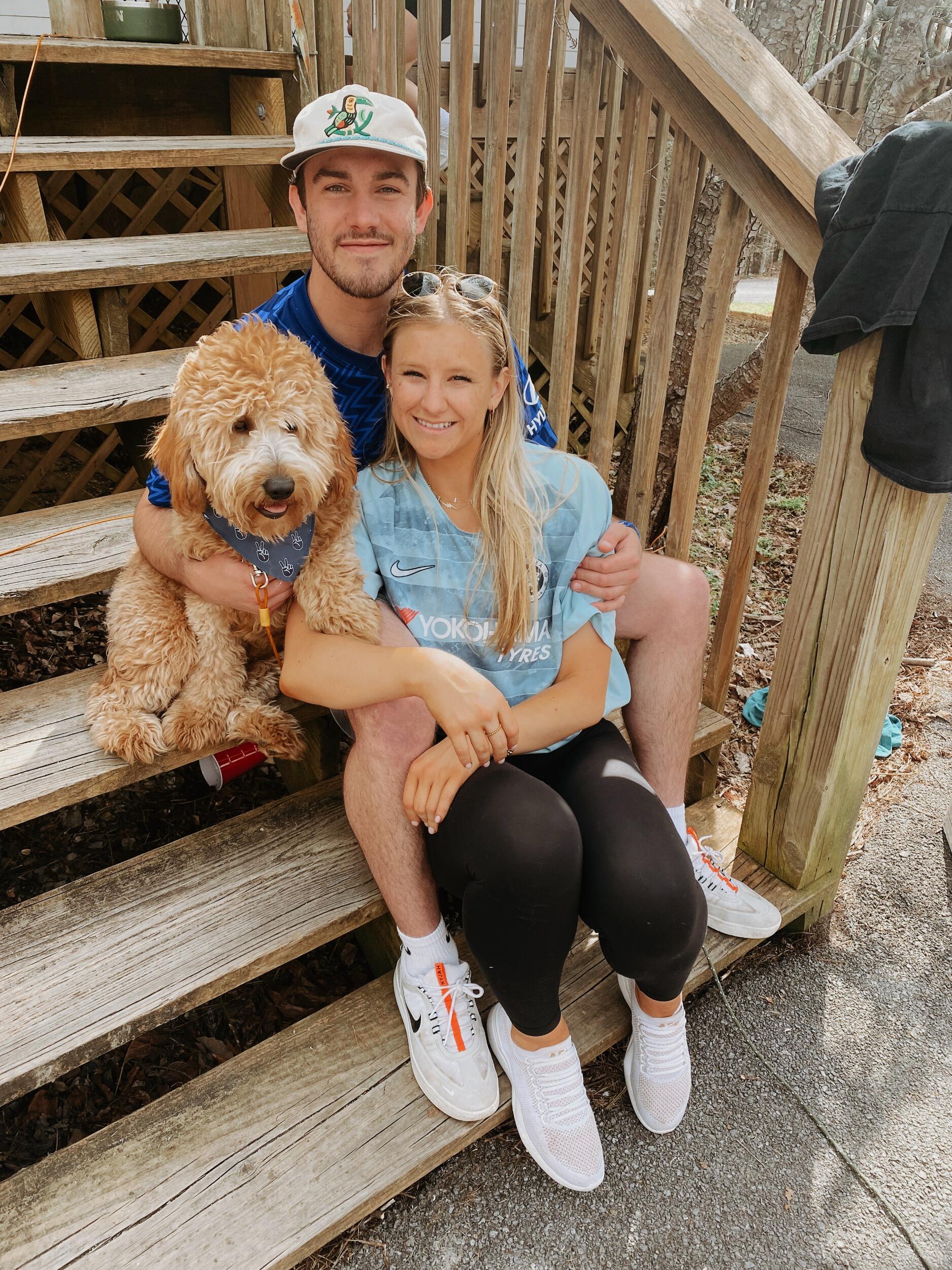 The family representing Harrison's favorite team, Chelsea. 