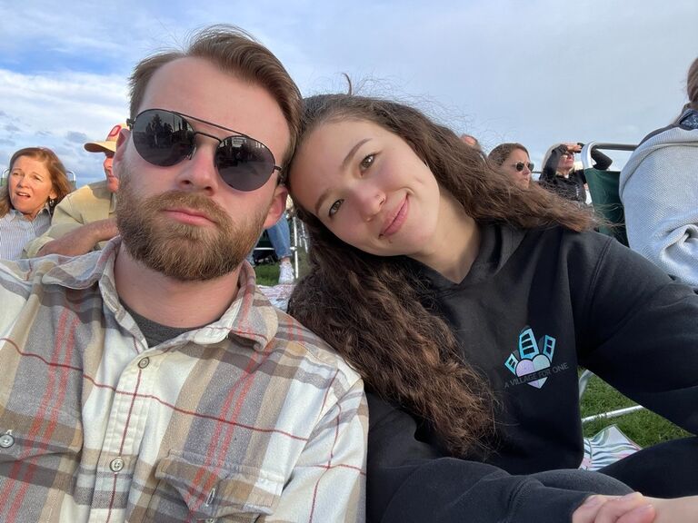 This is from the Lord Huron concert on June 4th. The day after our first date :)
