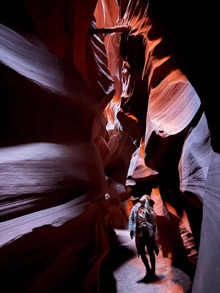 We toured Antelope Canyon with a Navajo guide.