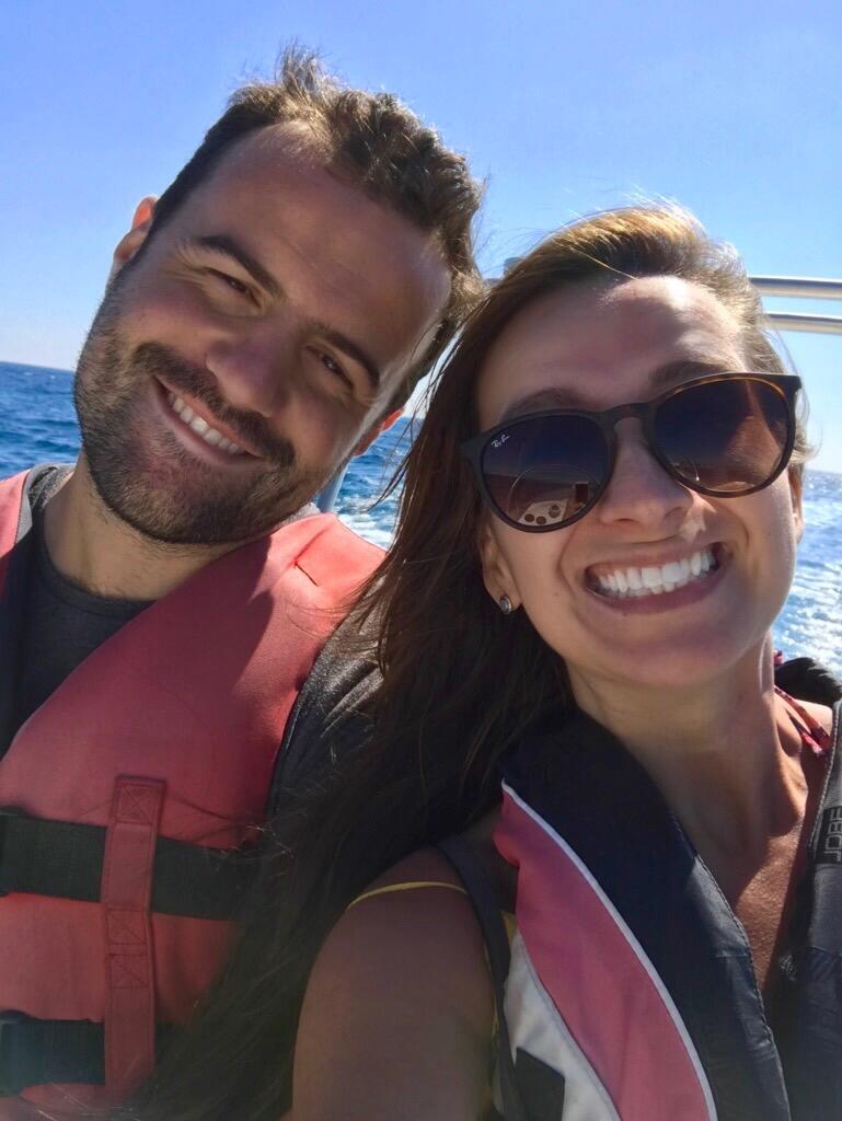 Three weeks of knowing each other, and now living together, we go on our first holiday.