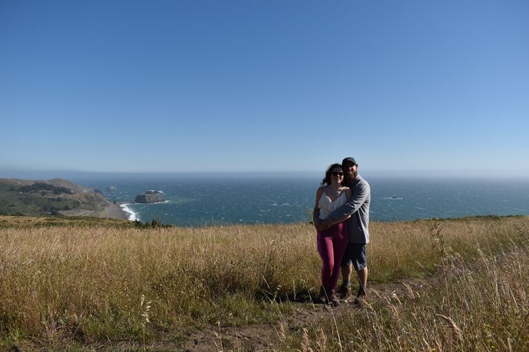 Hike After Cake Tasting @ Sonoma Coast, CA - 9 years Together
