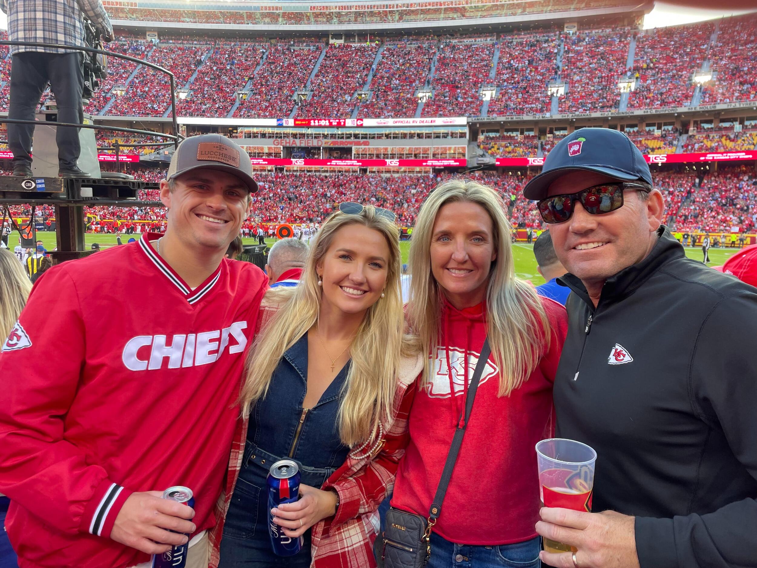 Tate's first Chiefs game at Arrowhead!! The first of many!