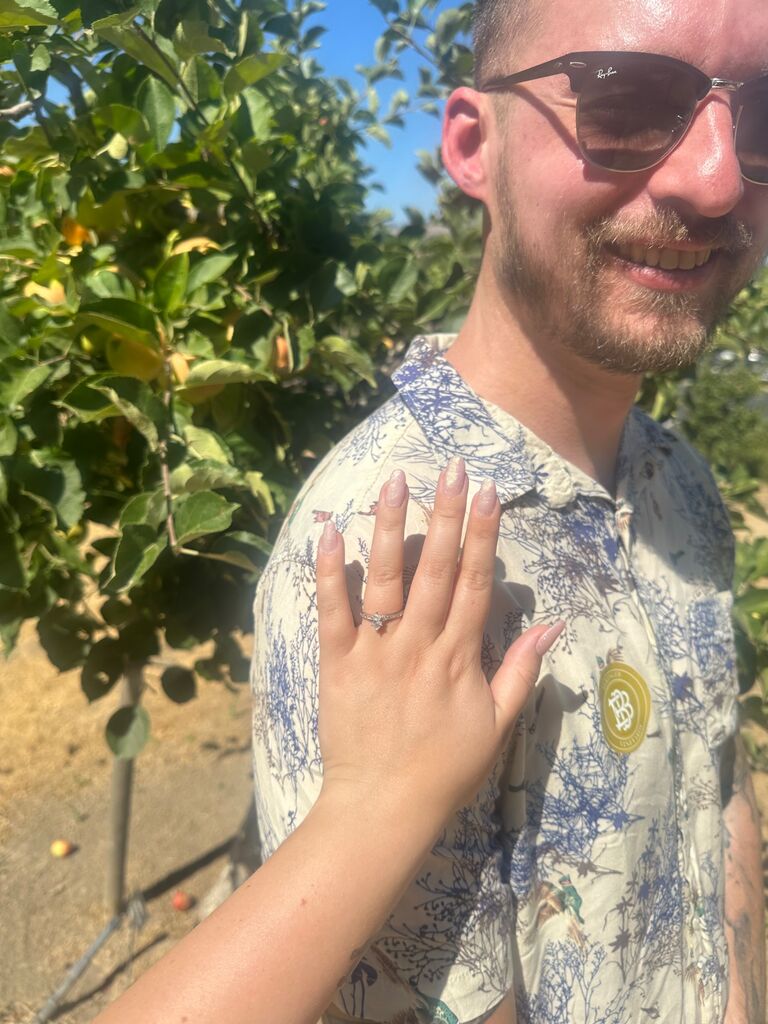 The apple tree David proposed to me in front of! Beringer Vineyards in Napa Sonoma ❤️