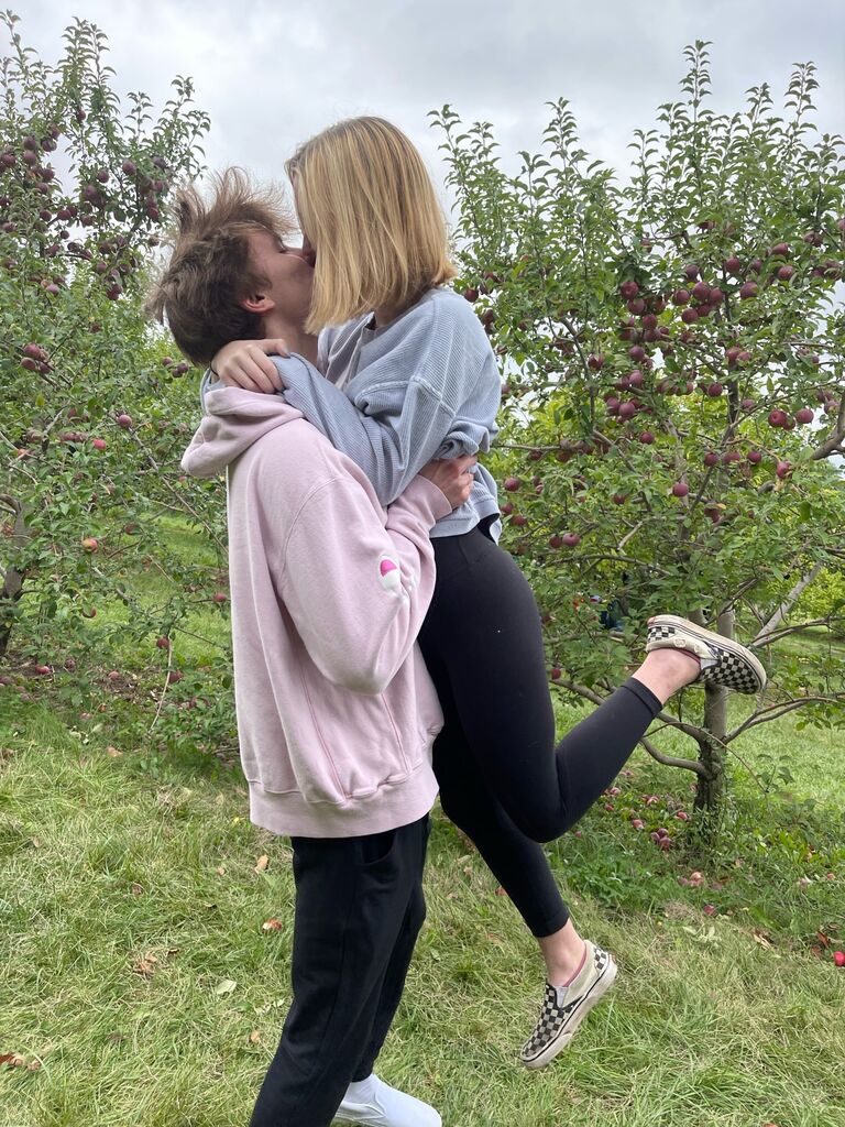 First apple picking adventure.
