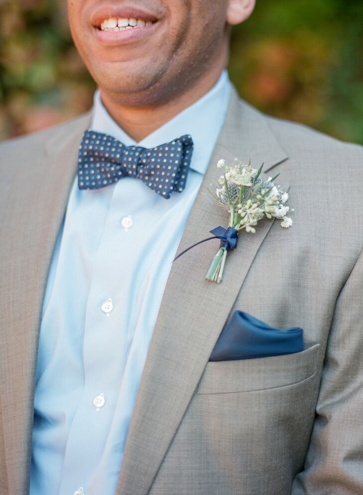 button down shirt bow tie