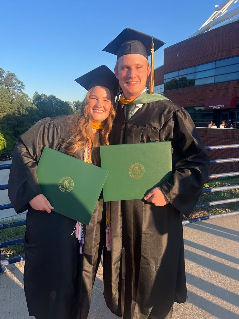 Graduation day!! MU will always be a special place for us.