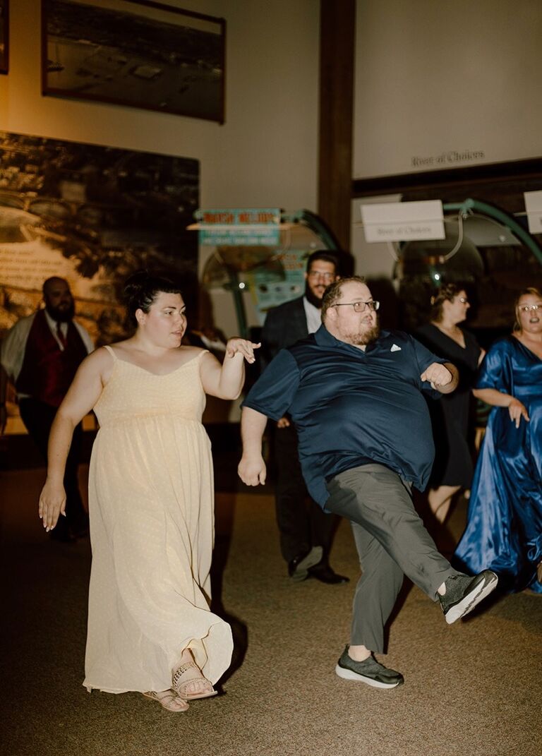Adam and I got dancy at Zach and Tuesday's wedding.