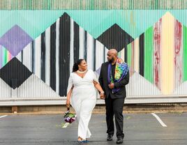 Modern hip-hop wedding at Slate Studio in Pittsburgh, Pennsylvania