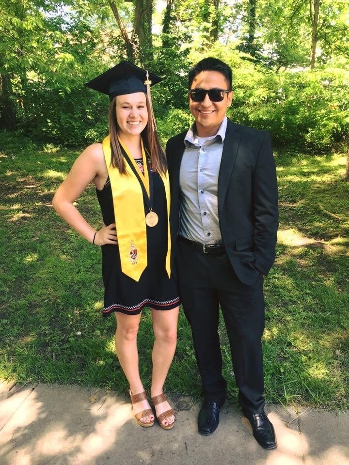 In 2016, Julia graduated from Mizzou. One year later, Jose graduated from UMSL.