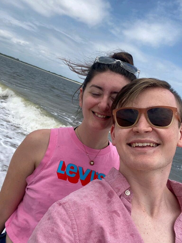 After being sent home in March 2020 due to the pandemic, Katie and Tim continued to talk every day. On June 1st, Tim visited Katie's house for the weekend and they went on their first official date to Jekyll Island where Tim asked Katie to be his girlfriend.