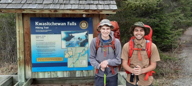 The boys set out on a trek in Northern Manitoba only to be detoured into Saskatchewan on the way home due to a  massive forest fire.