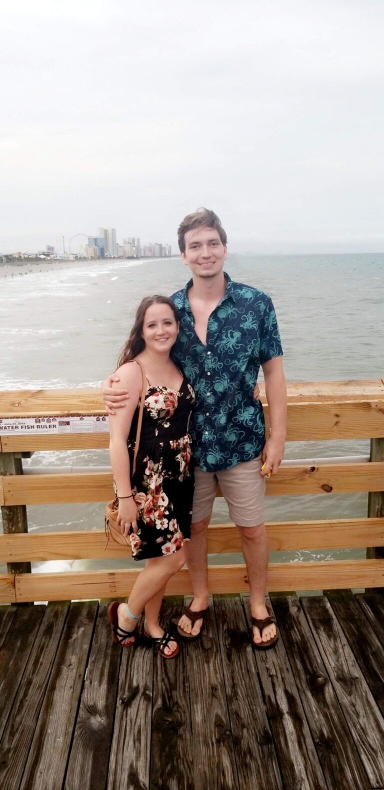 Josh and Danielle take their first vacation together at Myrtle Beach.