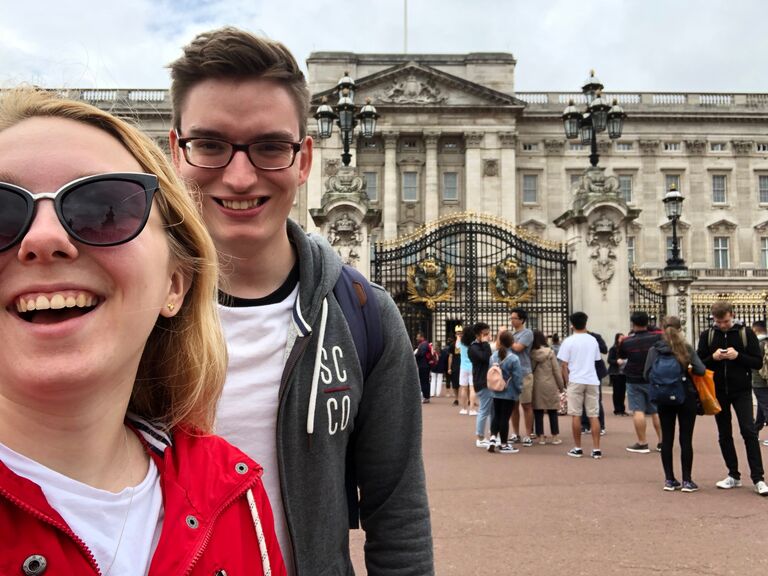 Being tourists before seeing Ed Sheeran!