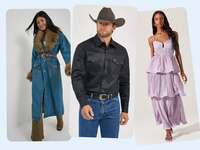 Three country wedding outfits for guests