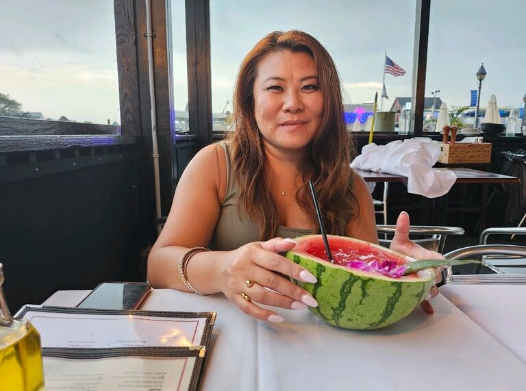 Are you really celebrating a birthday if you don't have a hallowed out watermelon cocktail? Happy birthday Josephine!