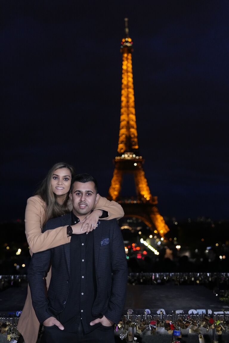 We visited Paris, France for our minimoon.