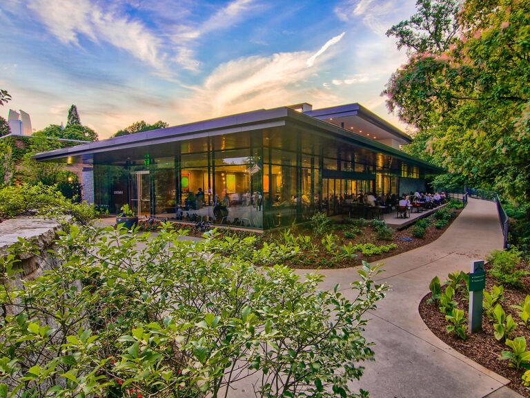 Outside view of the venue at Atlanta Botanical Garden