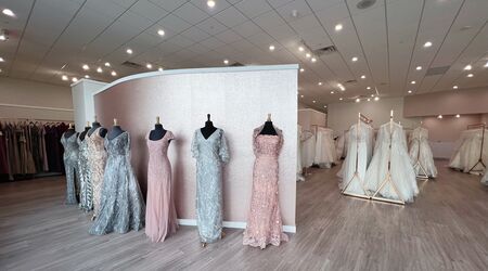 The Atelier Couture Eve Silver Gown - District 5 Boutique