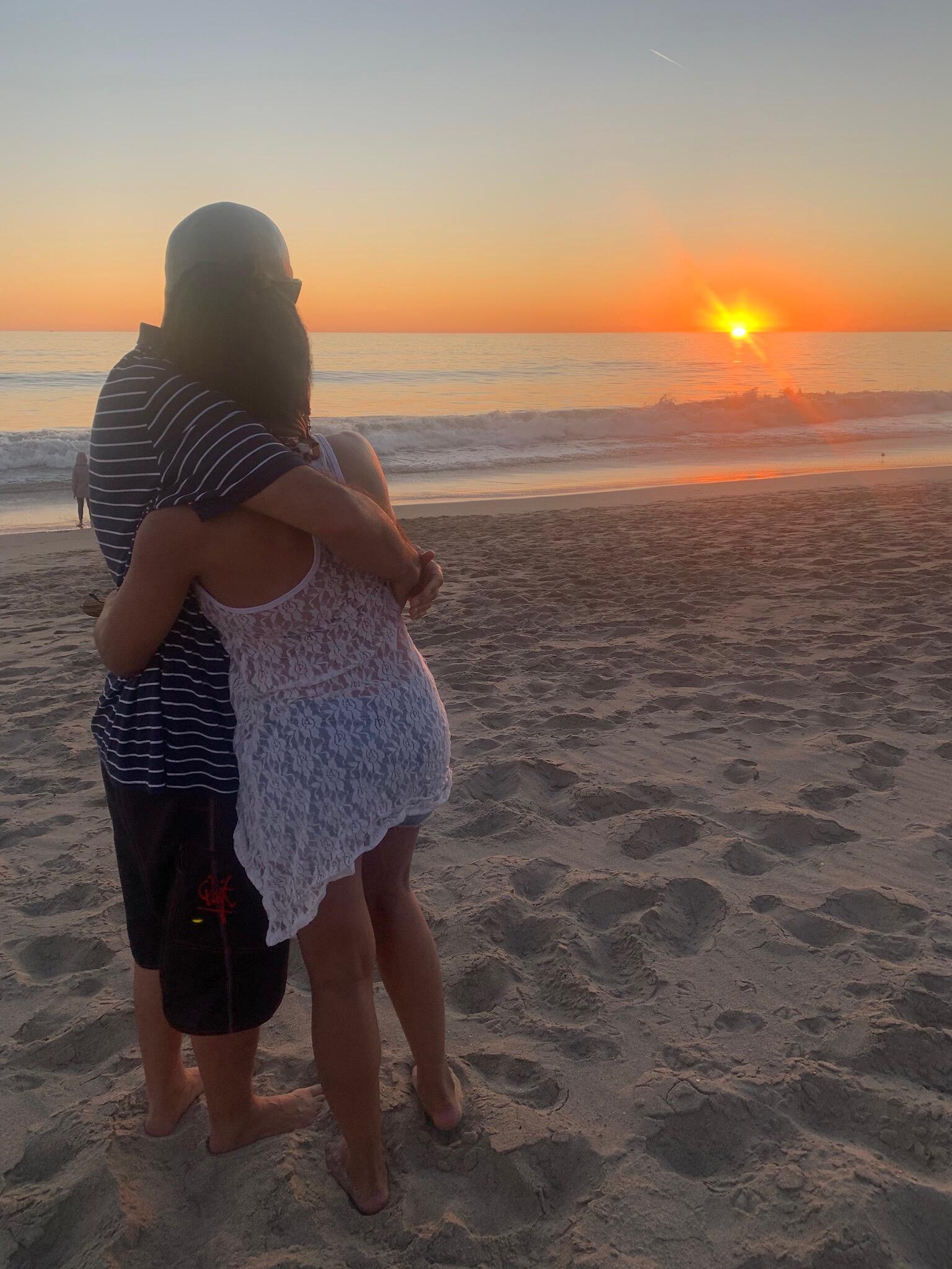 A beautiful sunset with a beautiful person ❤️