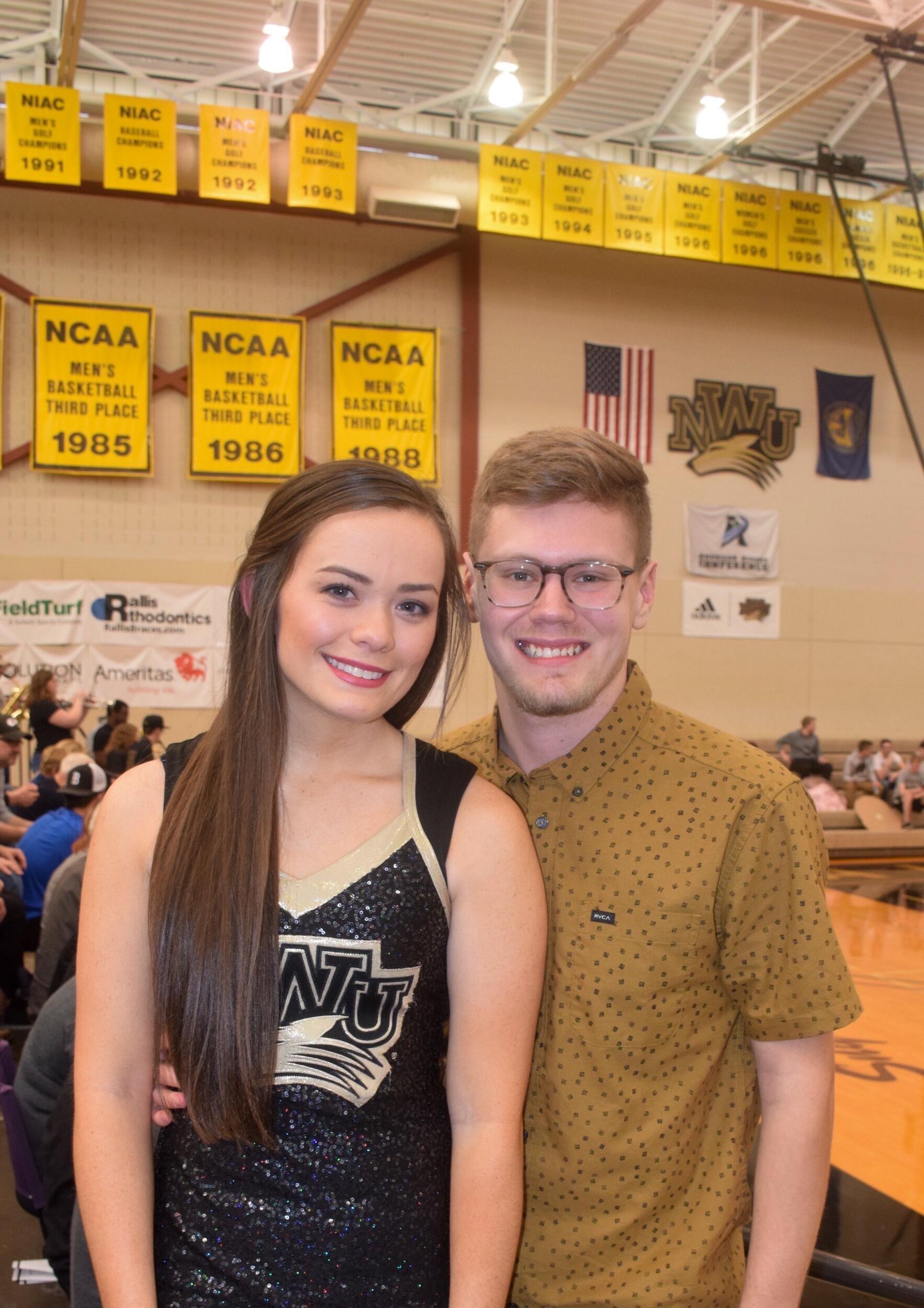 Supporting NWU athletics at Em's dance team senior night