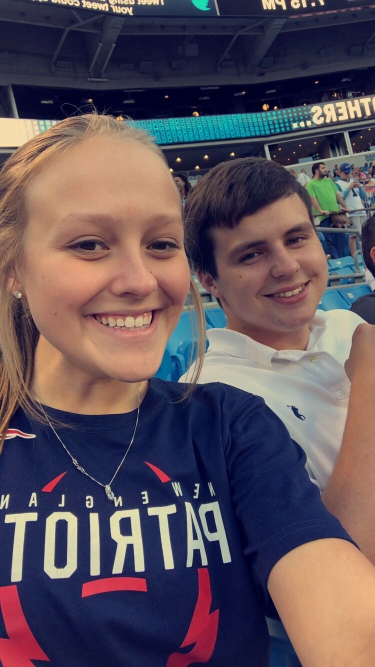 First game to see Brady! Panthers vs. Patriots game @ Bank of America Stadium.