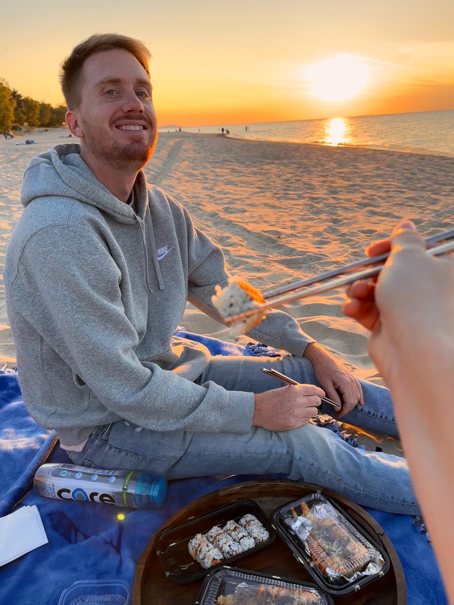 Sushi at Indiana Dunes