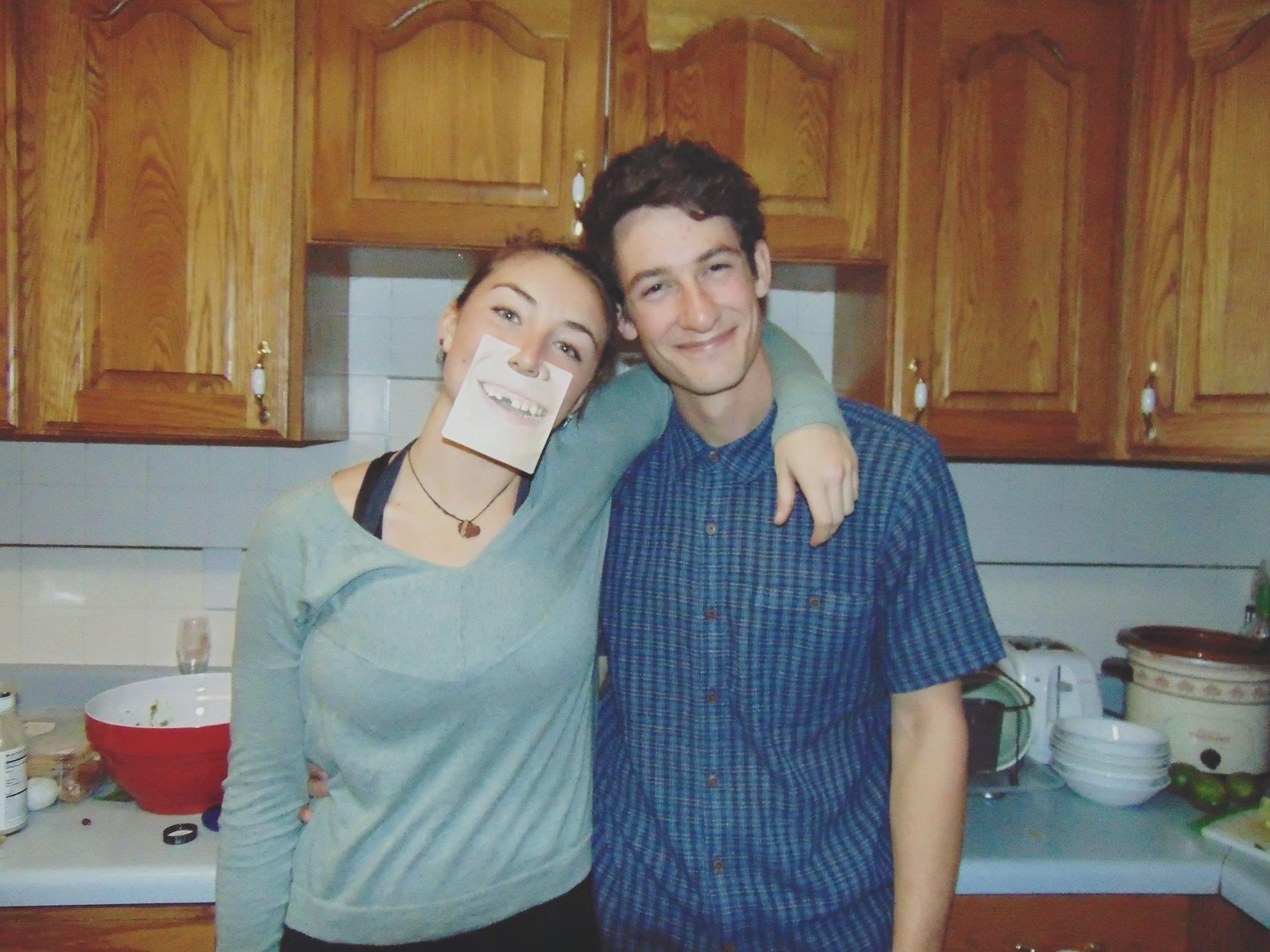 Prime college years. We were both in Salt Lake City, UT at a Christmas party during undergrad at Westminster College. Hannah's teeth didn't seem to scare Sam away yet... (little did he know all the cavities she would have)