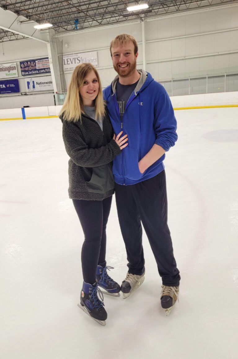 Our first time ice skating together!