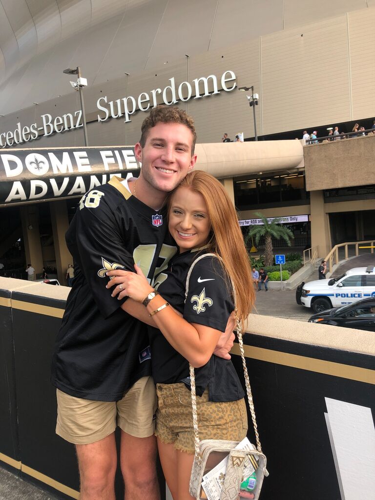 Gray introduced Jordan to his love for the New Orleans Saints, which they now share. Who Dat!
