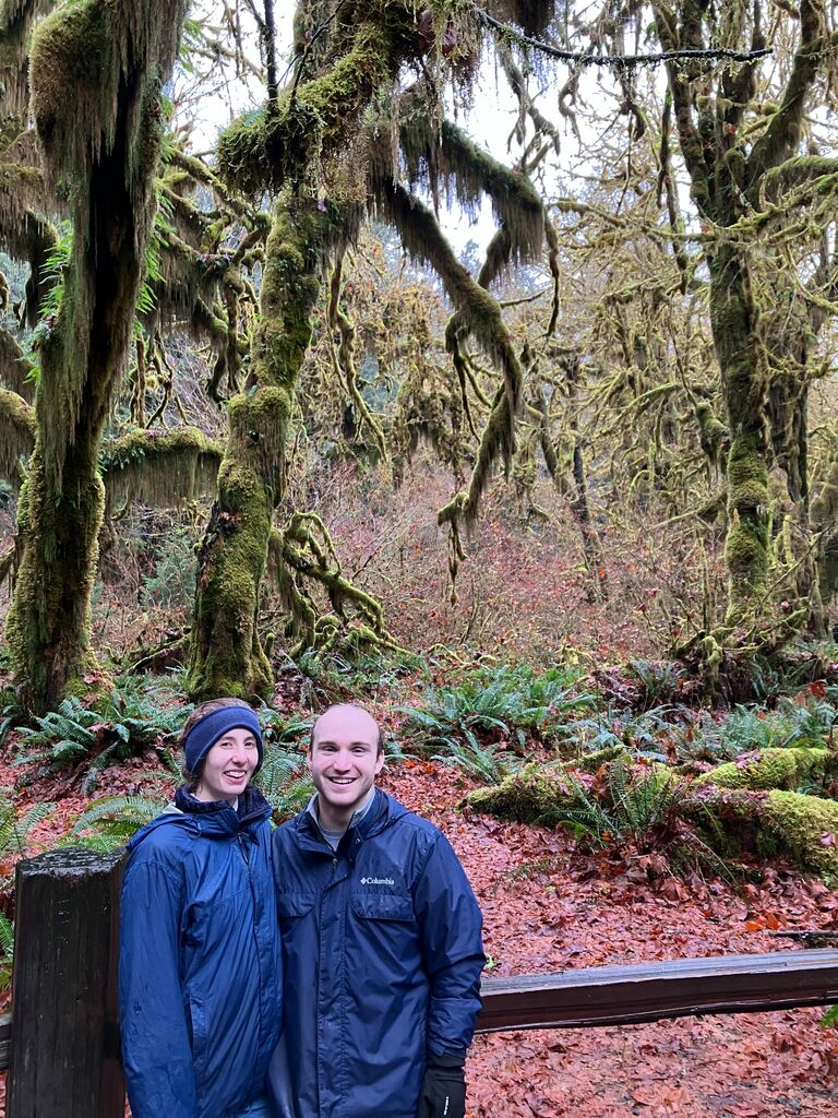 Christmas was spent in Washington with both families together...