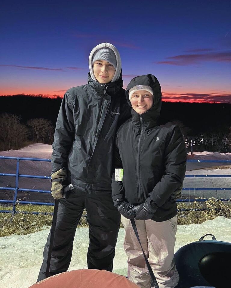 They both like to enjoy family time, especially at Snowstar where they spent the day with Cades Family tubing. 