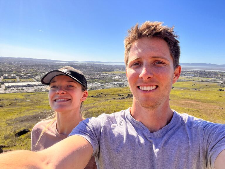 Hiking in Walnut Creek, California.