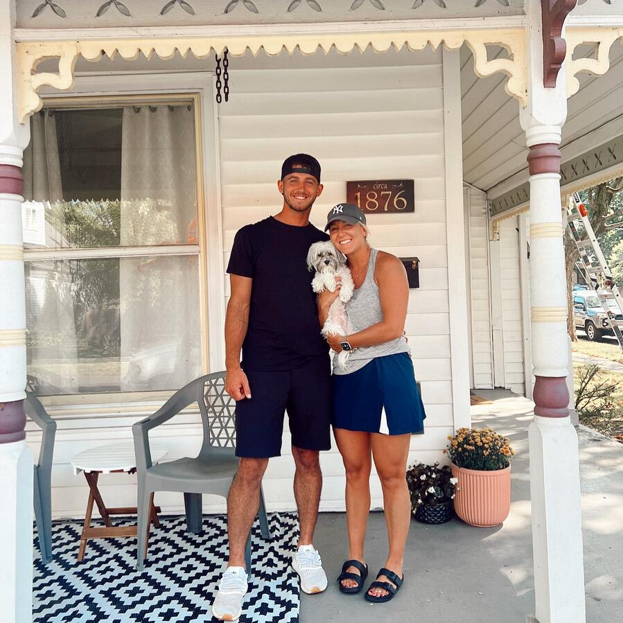 This is when we moved in to our first place together as a family! Taylor, Journey and I have loved sharing memories so far in this sweet historic home we get to rent. We love walking around town, listening to live music, and getting to live where our love first started! 