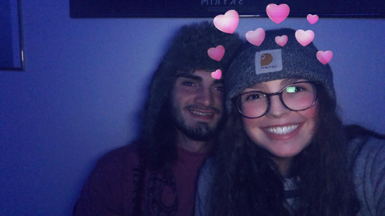 Our first photo together. 