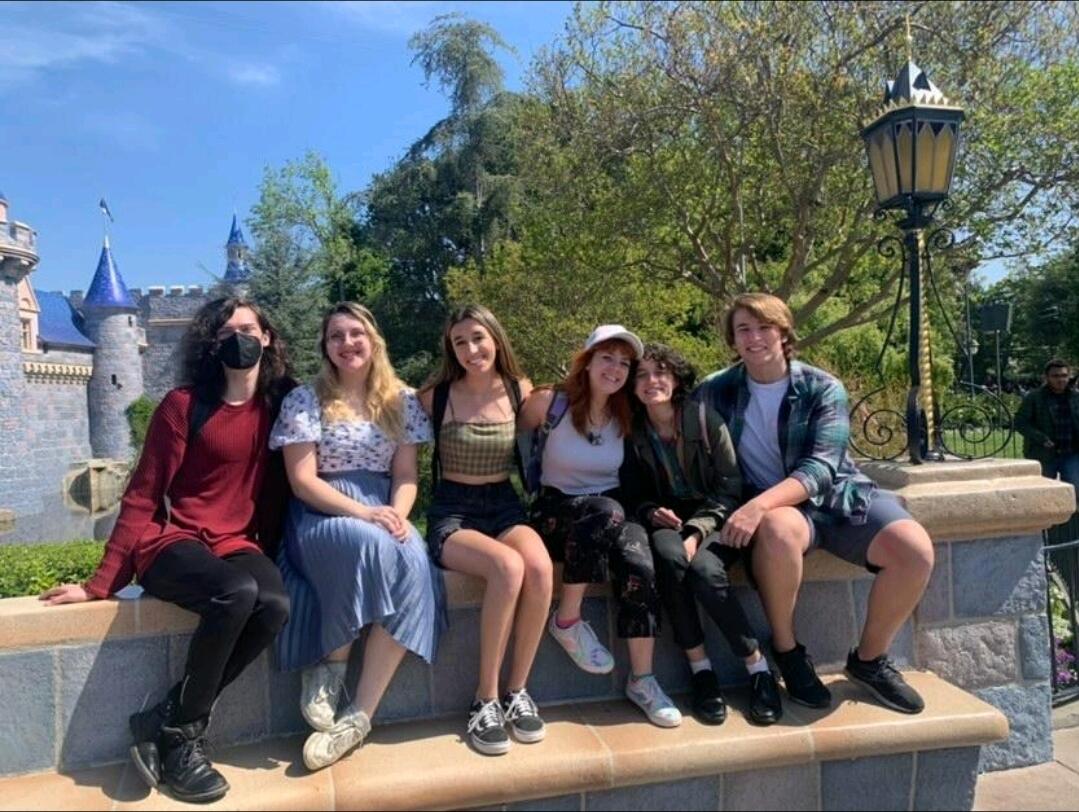 Disneyland with friends! We were secretly dating at the time and walked in the back of the group to discreetly hold hands. We only got discovered by Landon. Thanks for keeping our secret, Landon!