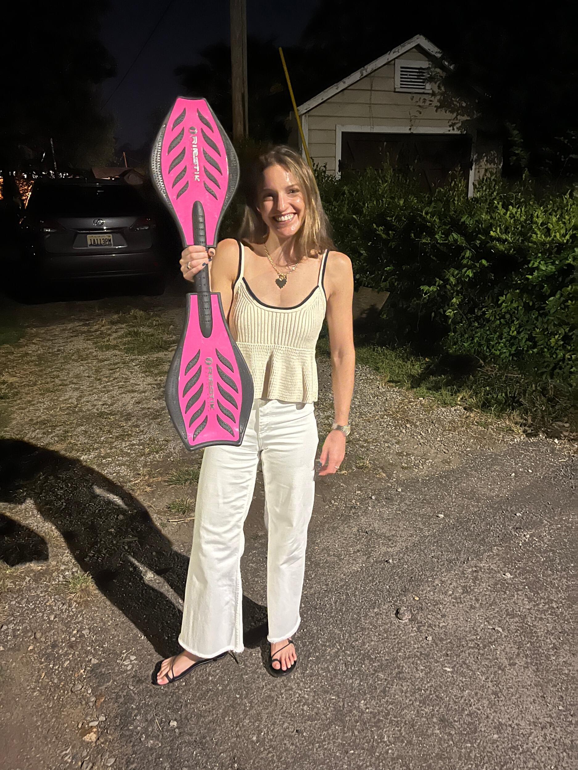 Michael surprised me with a Ripstick for a late birthday gift! I told him when we met that I loved riding my Ripstick as a child. He remembered and bought me one before he even asked me on a date! LOL