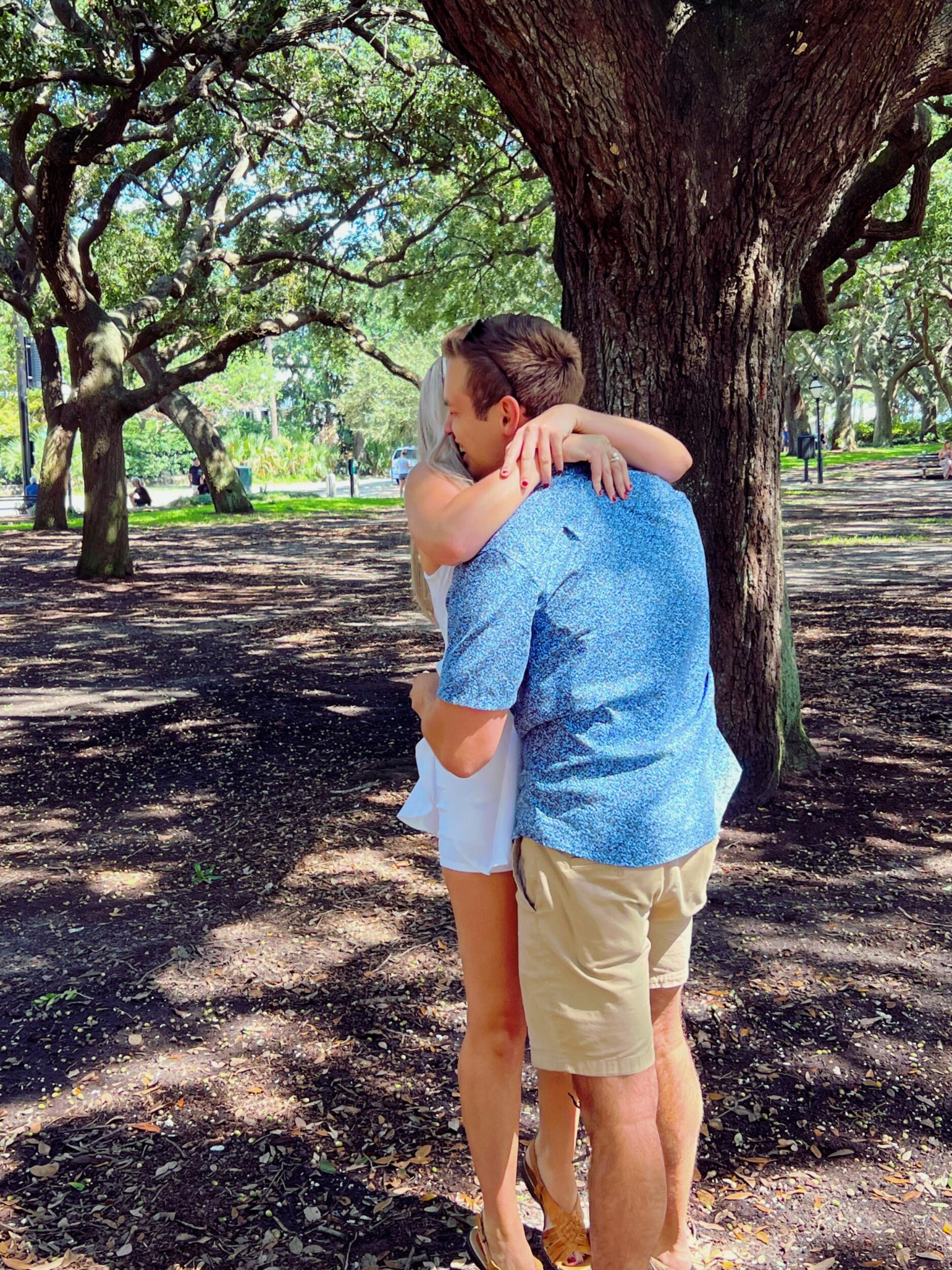 Once we were happily settled in Charleston Boaz decided to propose!! 