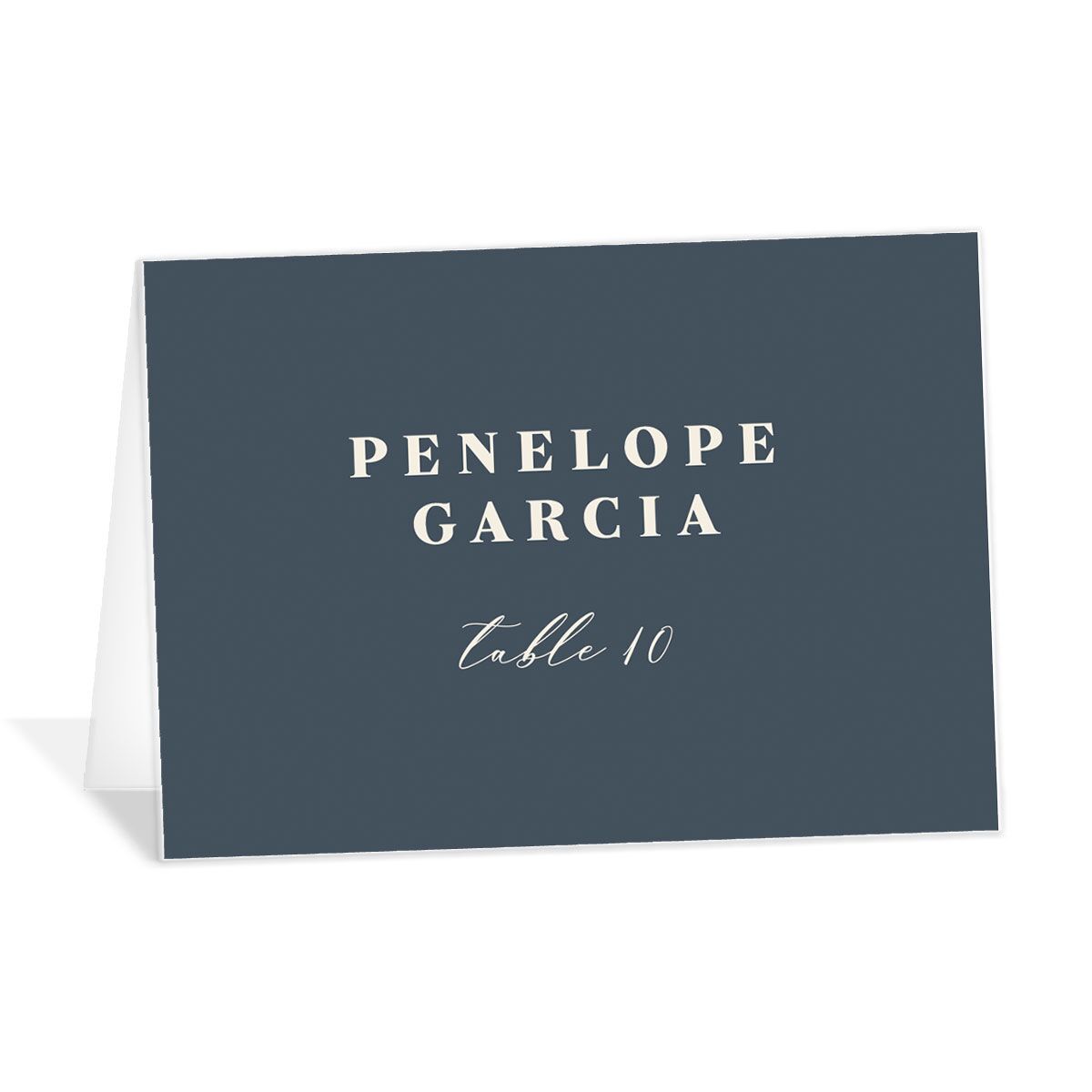 A Place Card from the Retro Botanical Collection
