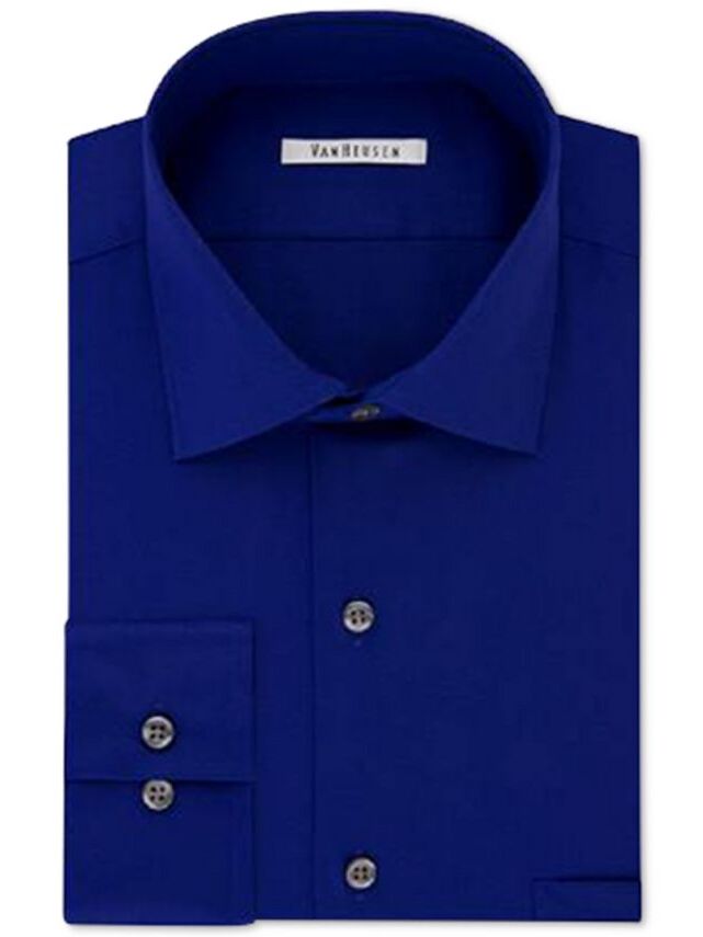 Sapphire blue dress shirt gift idea for 45th anniversary. 