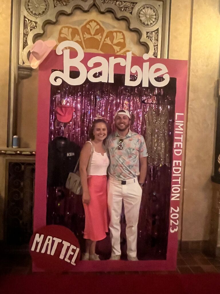 Ivana's 26th birthday fell on Barbenheimer weekend - the couple loves living close to and frequenting the iconic Oriental Theater in MKE.