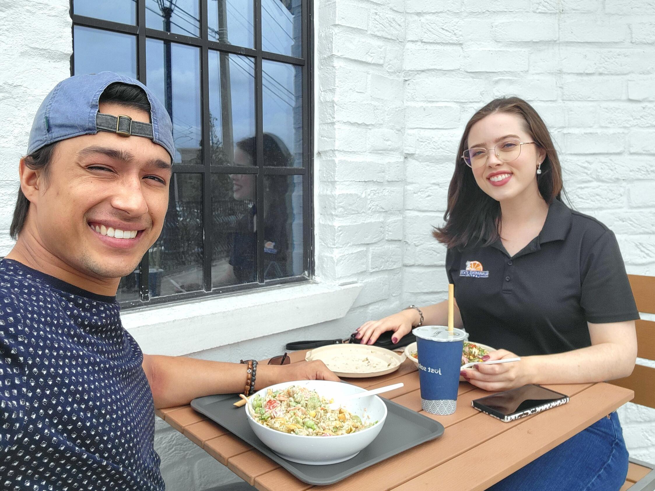 Little lunch break with your boo in between work is always nice