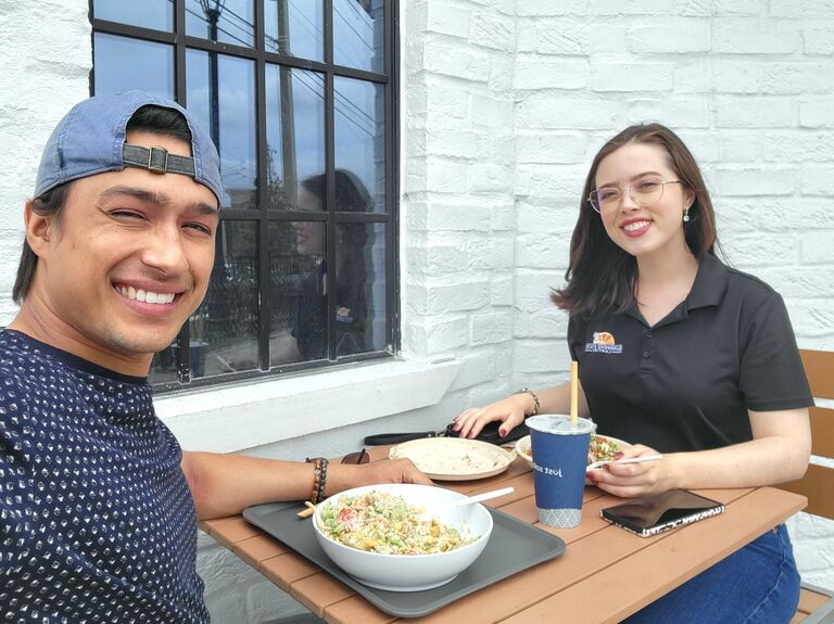 Little lunch break with your boo in between work is always nice
