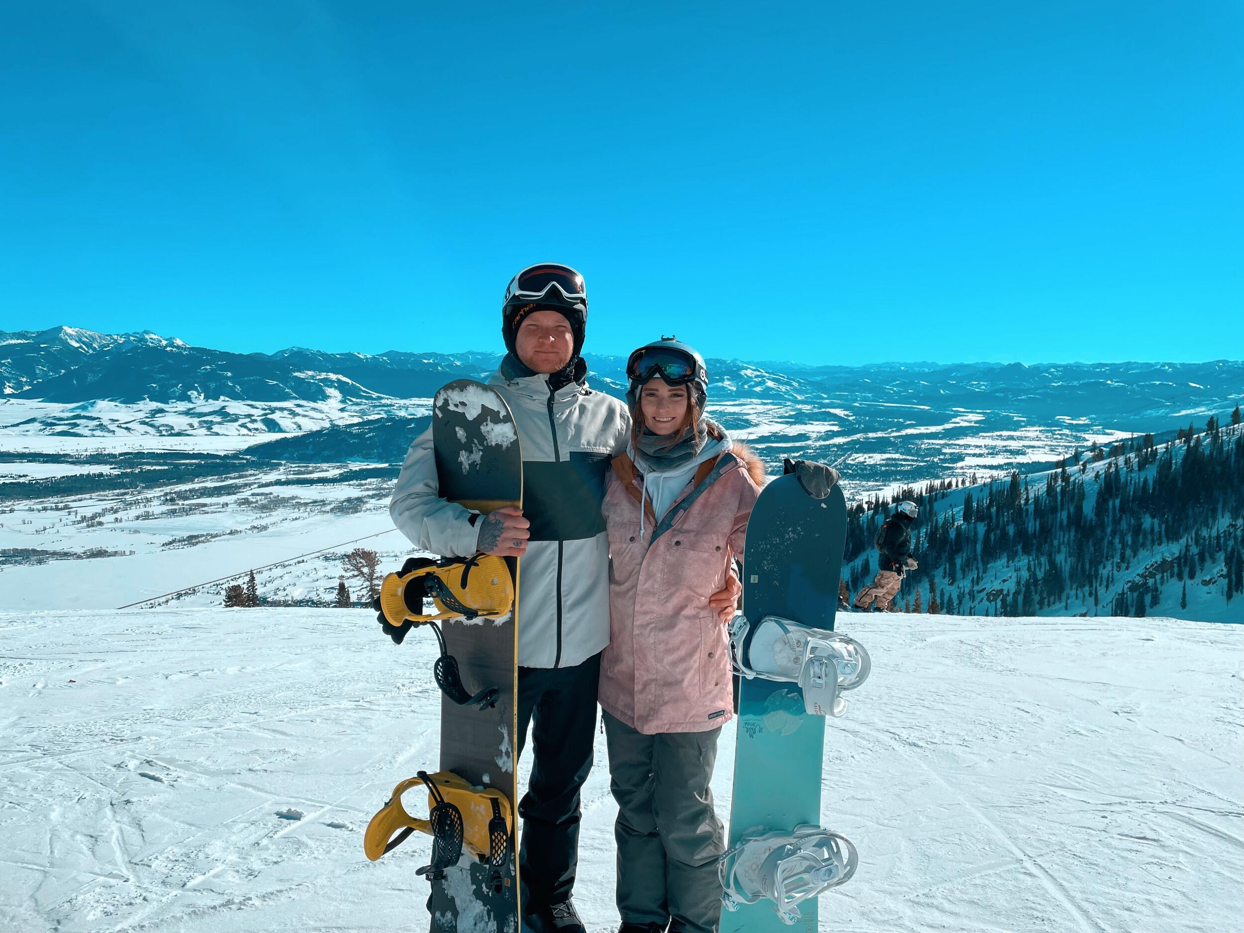 First trip together snowboarding in Jackson Hole, WY.