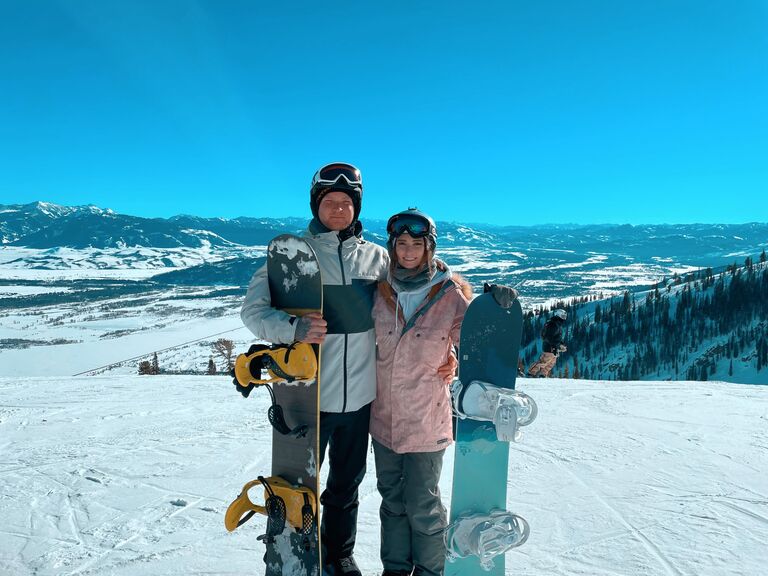 First trip together snowboarding in Jackson Hole, WY.