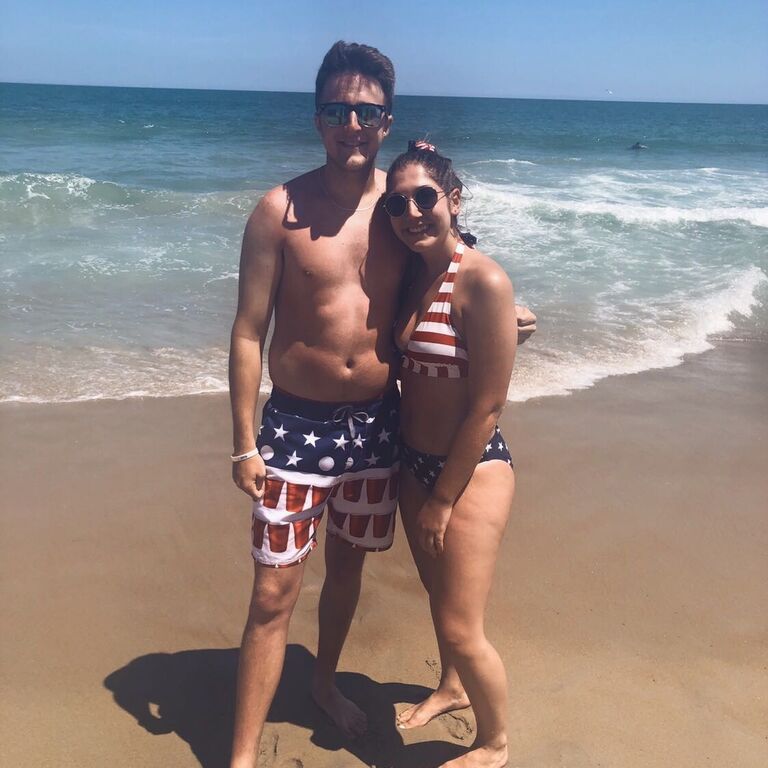 Memorial Day Weekend trip with college friends before we were dating