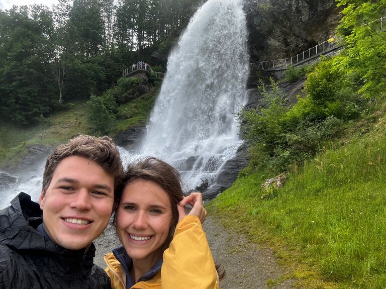 In Norway on the Europe trip with the Kruegers